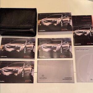 Acura 2010 TL OEM Owner's Manual Set with Black Case - Excellent Condition